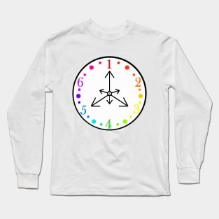 Color Clock Long Sleeve T-Shirt